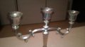 Silver plated-made in hong kong-антика-свещник- внос швеицария, снимка 10
