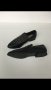 Кожени равни черни обувки с капси JustFab номер 36, снимка 1