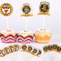 12 бр Каубой Каубойски топер клечки украса декор за мъфини кексчета парти, снимка 1 - Други - 25724889