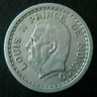 2 франка 1943, Монако, снимка 2 - Нумизматика и бонистика - 15869351