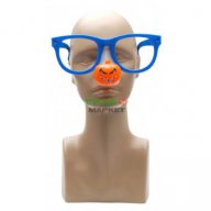 Парти аксесоар - светещи очила с нос във формата на фигурка. Предлагат се без батерии. , снимка 1 - Други - 16197059