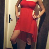 Дамска рокля туника бюстие в червено, снимка 2 - Туники - 14682820