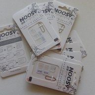 Комплект SIM card адаптори +подарък игла за изваждане на картата NOOSY® 4 IN 1, снимка 5 - Калъфи, кейсове - 13812590