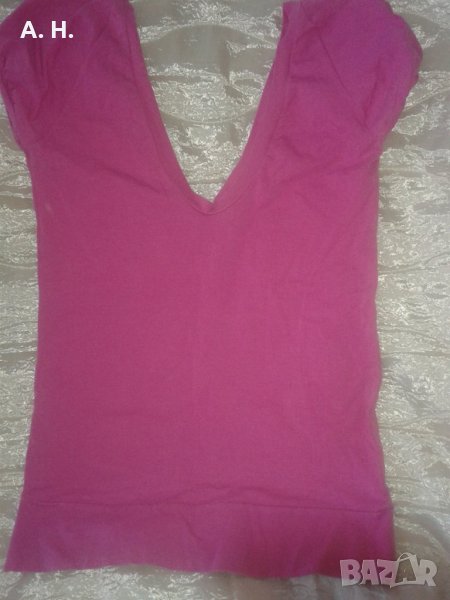 розова памучна тениска, снимка 1