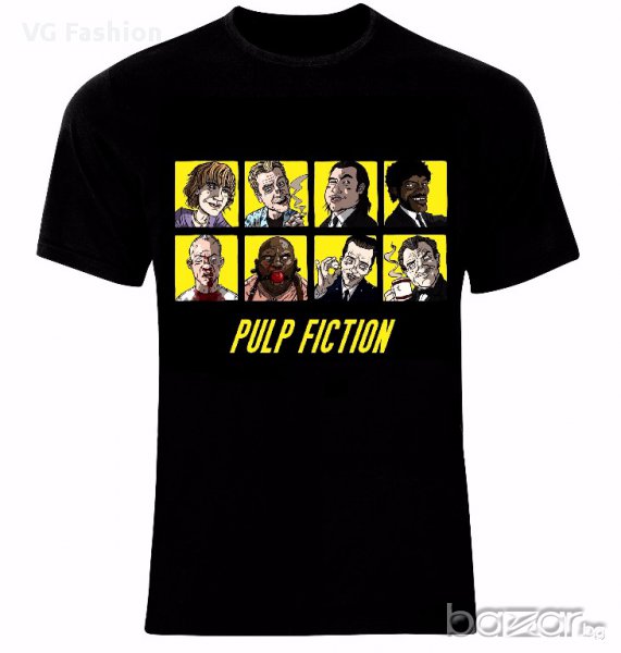 Криминале Pulp Fiction Funny Animation Тениска Мъжка/Дамска S до 2XL, снимка 1