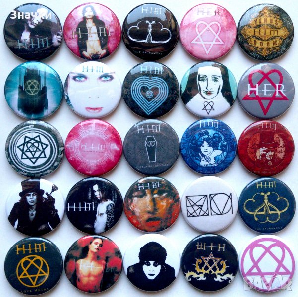 Значки на HIM, снимка 1