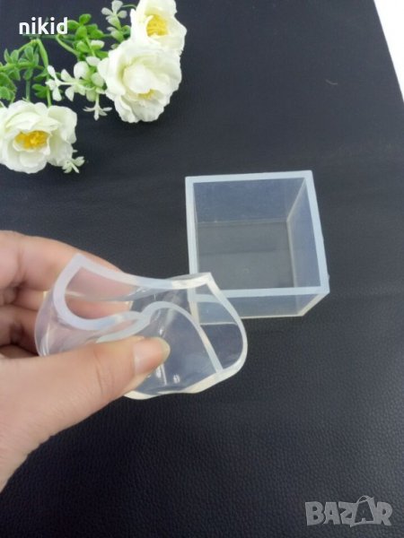 4см 3D КУБ квадрат силиконов молд форма калъп смола за сладкарство и бижута и декорация свещи глина, снимка 1