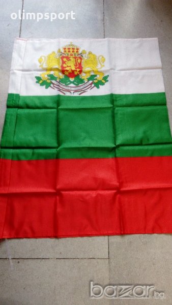 Знаме България с герб ново Размер 90х150см , снимка 1
