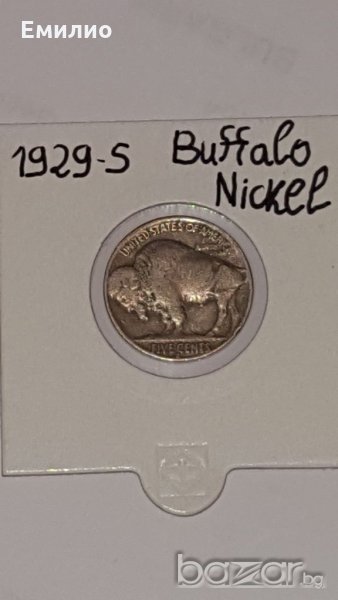 US BUFFALO NICKEL 1929-S RARE, снимка 1