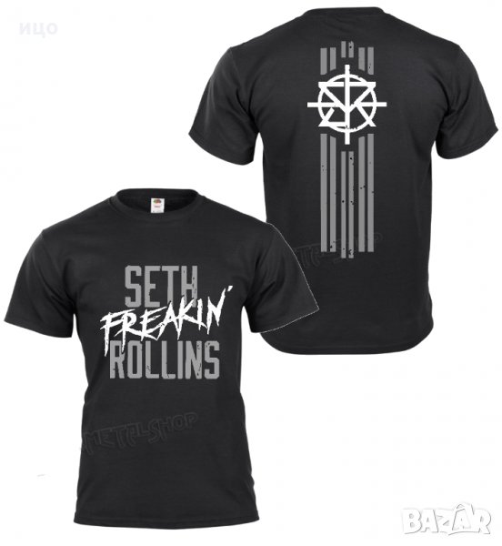 Тениска WWE Световна федерация по кеч Seth Rollins "Seth Freakin' Rollins", снимка 1