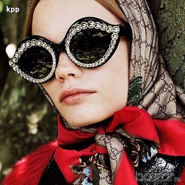 код 366 слънчеви очила котешки с камъни, снимка 1