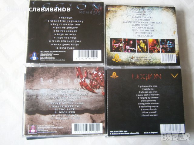 LEGION - CD'та - албуми / хард рок /, снимка 18 - CD дискове - 25725978
