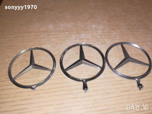 mercedes benc-емблема за преден капак 7.5см, снимка 4 - Аксесоари и консумативи - 21719907