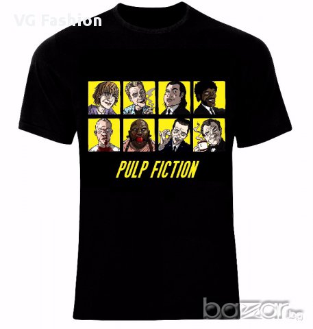 Криминале Pulp Fiction Funny Animation Тениска Мъжка/Дамска S до 2XL