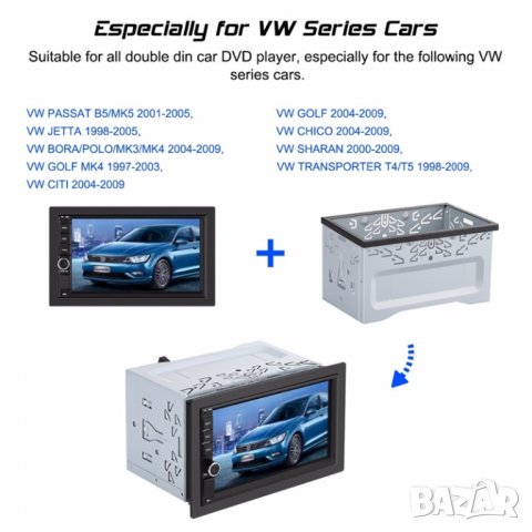 Шейна - кожух, лайсна, планки и винтове за двоен дин, 2 DIN мултимедия за кола, снимка 4 - Други - 23151827