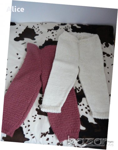 Плетени панталонки - 9-12 мес., снимка 4 - Панталони и долнища за бебе - 16385739