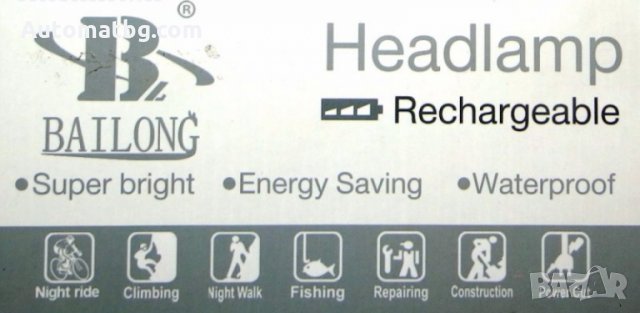 Челник с LED диод и акумулатор, зарядно 220 и 12 V-6808, снимка 4 - Аксесоари и консумативи - 23824241