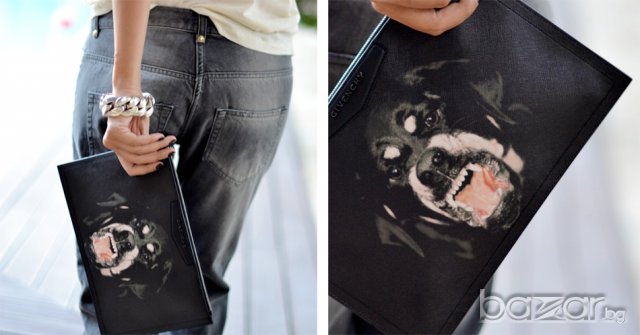 Givenchy Rottweiler Clutch Дамска чанта / плик / клъч, снимка 8 - Чанти - 6479334