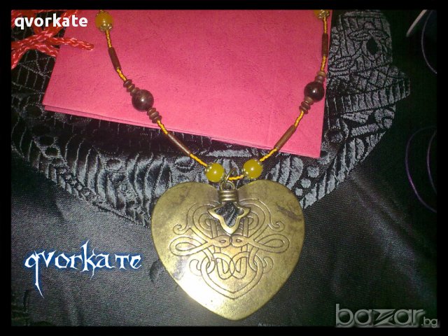 Колие Сърце, снимка 2 - Колиета, медальони, синджири - 10139660