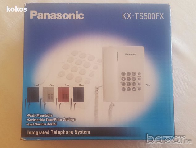 Стационарен телефон Рanasonic kx-ts500fx, снимка 2 - Стационарни телефони и факсове - 16995325