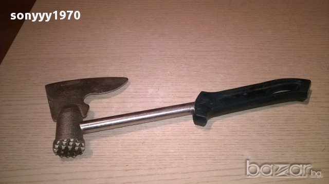 антика брадва/чук за месо или друго-33х12см, снимка 2 - Градински инструменти - 18052916