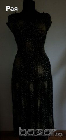 Дълга рокля с ластик на талията , снимка 1 - Рокли - 18561708