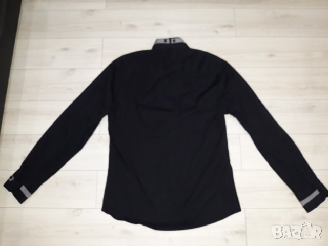 Черна мъжка риза с дълъг ръкав марка Stefan & Co., снимка 2 - Ризи - 23815854