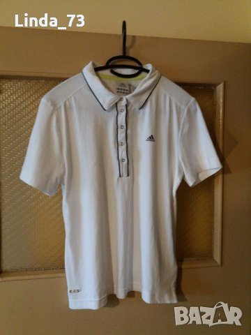 Дам.тениска-"ADIDAS"-/памук+полиестер+ликра/-бяла. Закупена от Италия.
