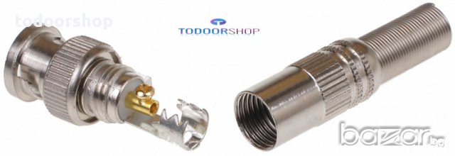 Конектор за коаксиален кабел BNC с винт, снимка 2 - Камери - 12553054