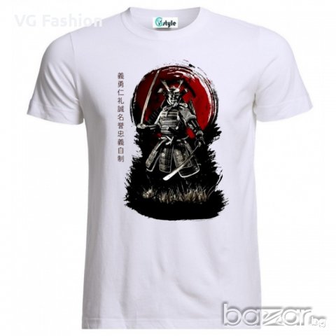 Мъжка Тениска Bushido Samurai Japanese Warriors, снимка 1