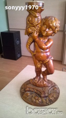 Пластика-красива фигура 52х30см-внос швеицария, снимка 7 - Антикварни и старинни предмети - 17558391