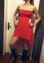 Дамска рокля туника бюстие в червено, снимка 2