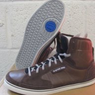 Нови кожени мъжки кецове G Star Clinch Rasslin Dark Brown Hi Leather оригинал, снимка 5 - Кецове - 10964278