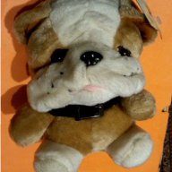 Куче мопс,плюшено,около 25 см, снимка 2 - Плюшени играчки - 18221107