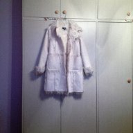 Дамско кожено палто, снимка 1 - Палта, манта - 16941578