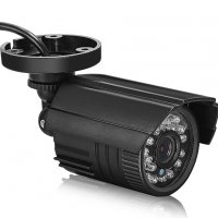 Водонепромокаема HD 960H 800/1200 TVL 1/4" CMOS CCTV Аналогова Охранителна Булет Камера Цвят Черен