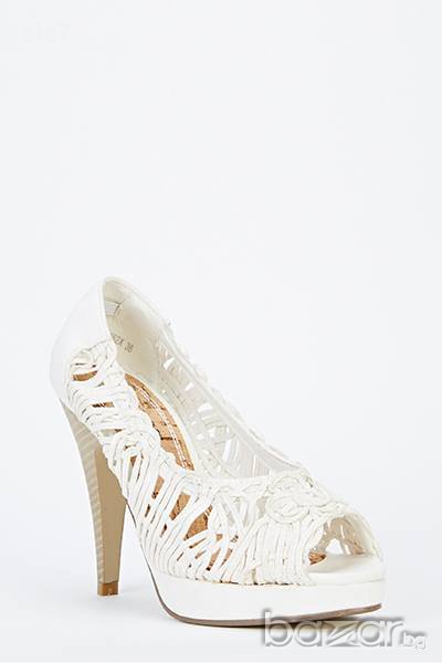 модерни сандали - обувки в бяло внос от Англия за 20лв., снимка 1