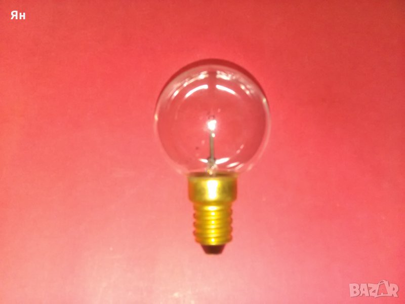Стара Крушка с Нажежаема Жичка с голям балон-6V,30W,E14, снимка 1