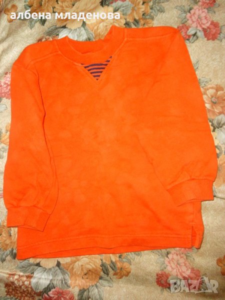 оранжева детска блузка, снимка 1