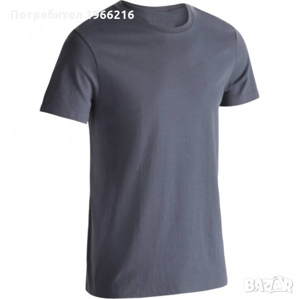 МЪЖКА ТЕНИСКА ЗА СТРЕЧИНГ SPORTEE 100 REGULAR, , снимка 1