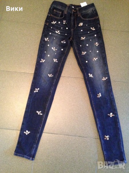 Дънки с камъни Liu jo, снимка 1