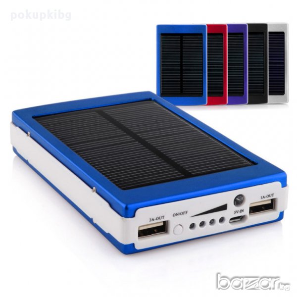 Соларна Мощна 16 800 mah универсална батерия Power bank с 2 бр. USB изходи,за телефон и таблет, снимка 1