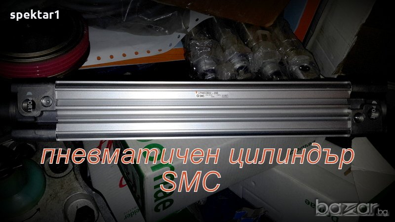 елемент за автоматика СМЦ SMC МАРКОВ ПНЕВМАТИЧЕН ЦИЛИНДЪР, снимка 1