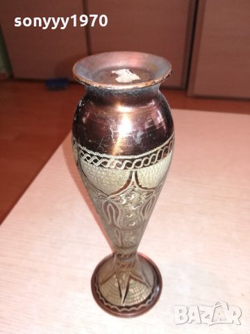 красива ваза-мед/месинг-внос швеицария, снимка 8 - Колекции - 21615289