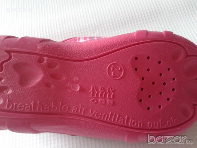 Детски пантофки от памучен текстил с дишаща подметка, снимка 5 - Бебешки обувки - 9856736