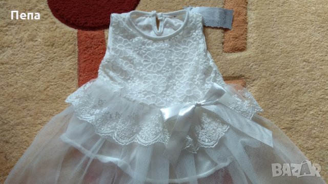 6-8 месеца чисто нова детска рокличка с бродерия за дете , снимка 2 - Бебешки рокли - 12165624