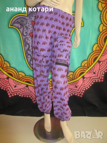 Индийски летни памучни шалвари, снимка 4 - Панталони - 24261141
