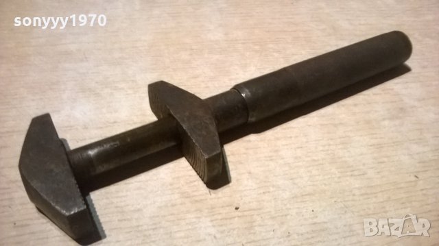 стар раздвижен ключ-антика-внос швеицария, снимка 3 - Ключове - 24397213