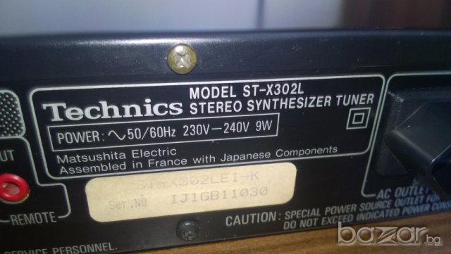 technics st-x302l-stereo tuner-внос от швеицария, снимка 11 - Ресийвъри, усилватели, смесителни пултове - 8071232
