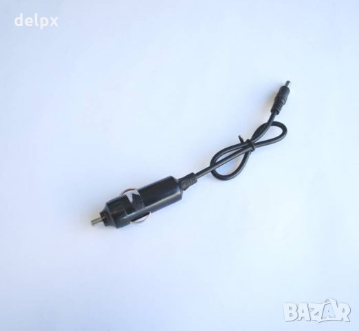 Автомобилна букса за запалка(м) с кабел и букса 5,5×2,1mm 1,5m